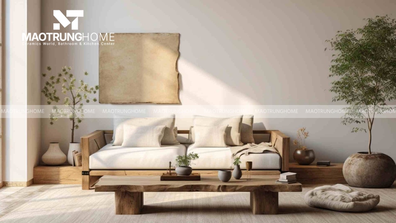 Gạch giả gỗ tông trầm ấm (Mẫu 2)