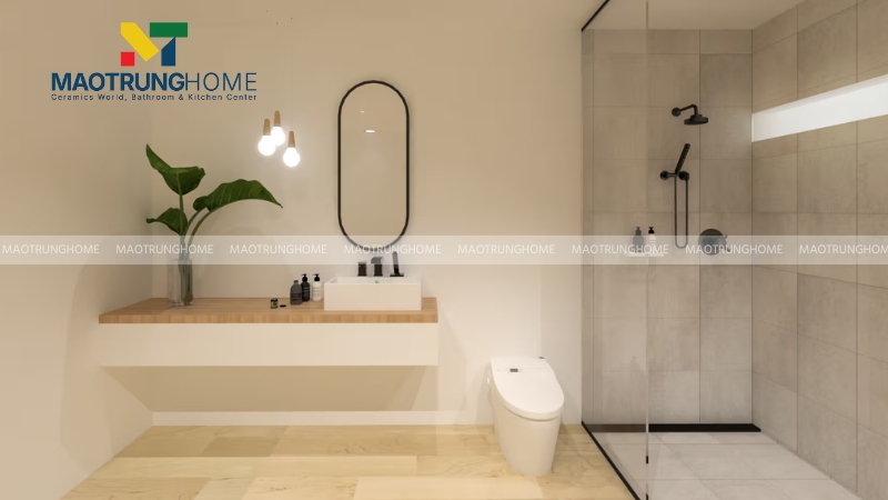 Mẫu gạch Minimalism cho phòng tắm (Mẫu 1)