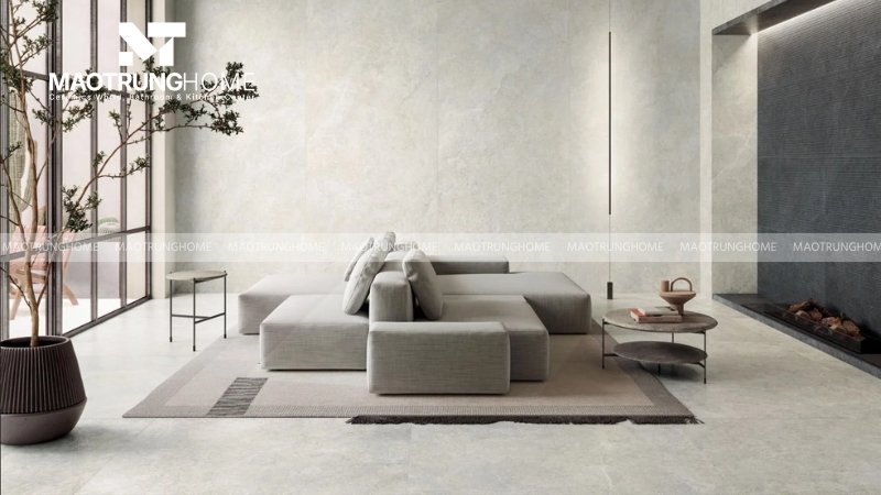 Mẫu gạch Minimalism cho phòng khách (Mẫu 2)