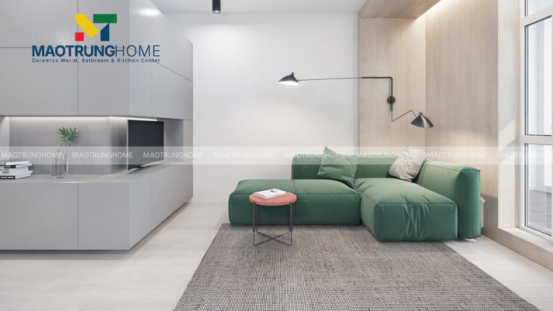 Mẫu gạch Minimalism cho phòng khách (Mẫu 4)