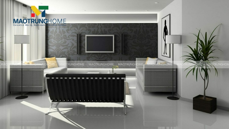 Mẫu gạch Minimalism cho phòng khách (Mẫu 5)