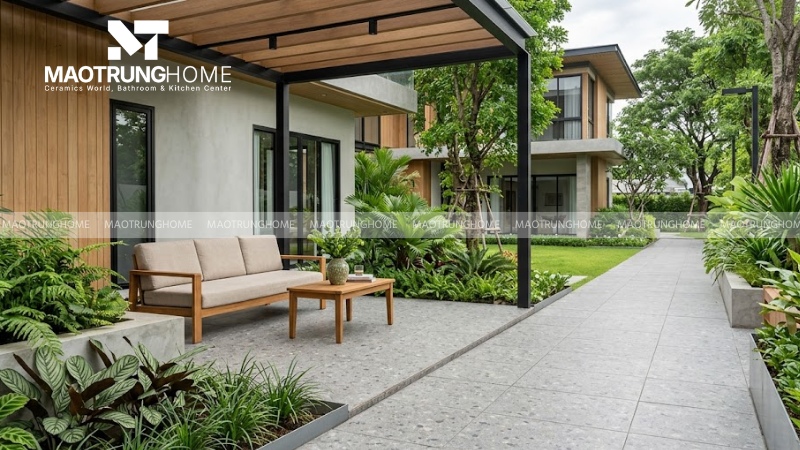 Mẫu gạch terrazzo 400x400 trơn hoặc hạt đá lấm tấm (Mẫu 5)