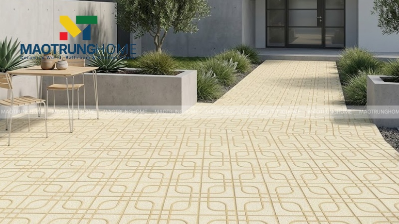Mẫu gạch terrazzo 400x400 mắt nai, mắt phụng, rẻ quạt (Mẫu 3)