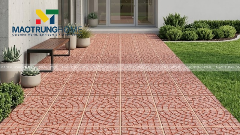 Mẫu gạch terrazzo 400x400 mắt nai, mắt phụng, rẻ quạt (Mẫu 6)