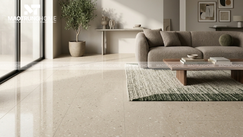 Mẫu terrazzo hạt mịn an toàn và dễ dùng cho nhiều công trình