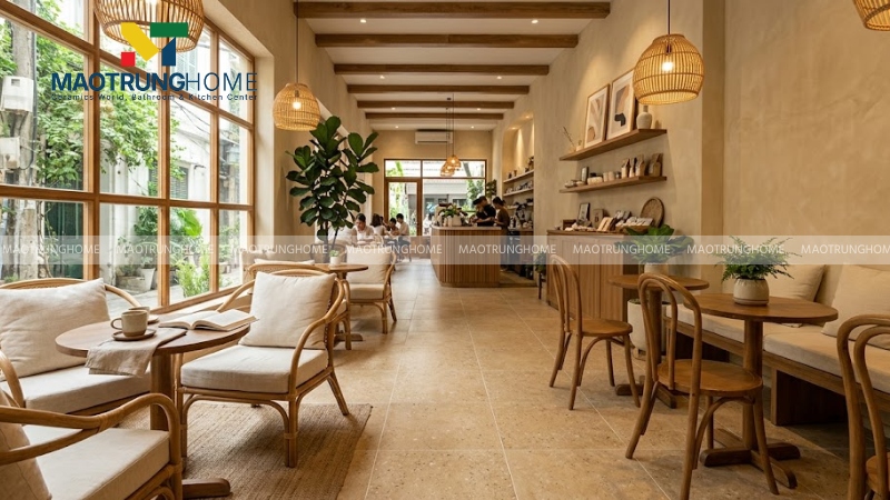 Mẫu terrazzo tông ấm cho không gian gần gũi (Mẫu 3)
