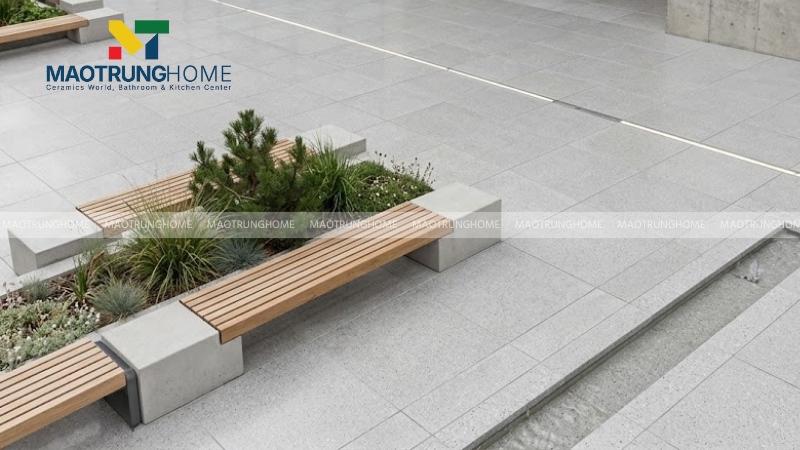 Mẫu gạch terrazzo trơn màu phổ thông (Mẫu 4)