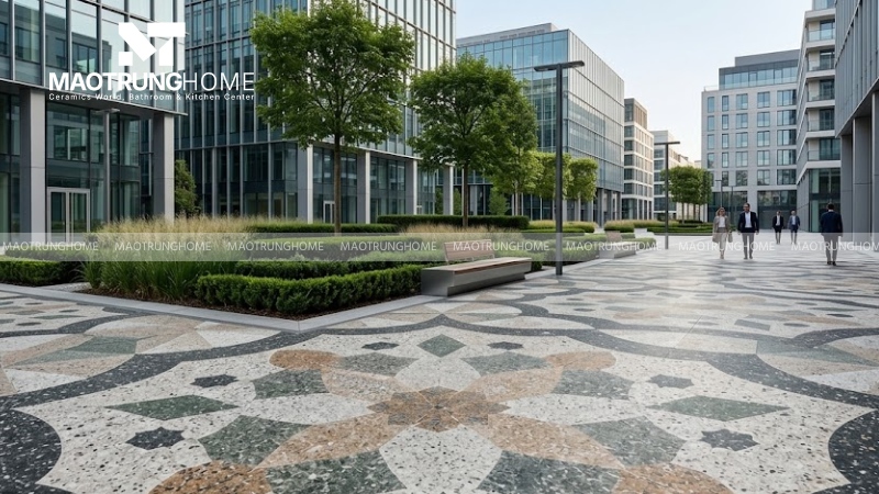 Mẫu gạch terrazzo họa tiết trang trí (Mẫu 1)