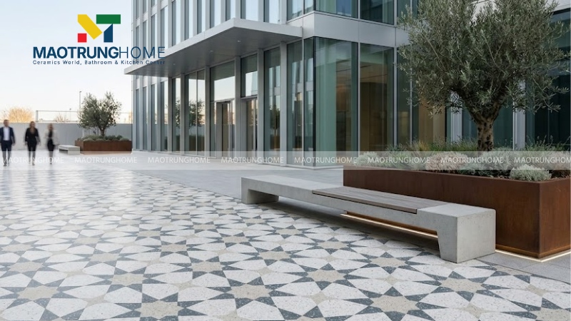 Mẫu gạch terrazzo họa tiết trang trí (Mẫu 3)