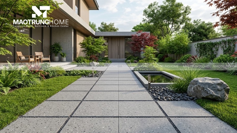 Mẫu gạch terrazzo bề mặt nhám chống trơn (Mẫu 1)