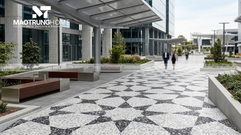 Mẫu gạch terrazzo họa tiết trang trí (Mẫu 5)