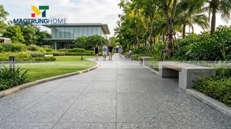 Mẫu gạch terrazzo bề mặt nhám chống trơn (Mẫu 3)