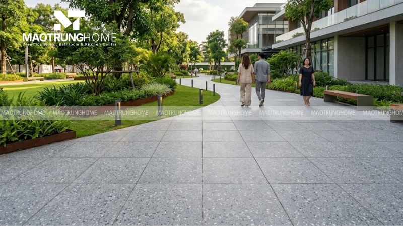 Mẫu gạch terrazzo bề mặt nhám chống trơn (Mẫu 4)