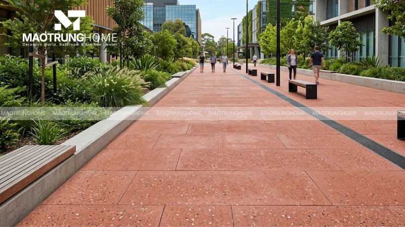 Mẫu gạch terrazzo bề mặt nhám chống trơn (Mẫu 5)