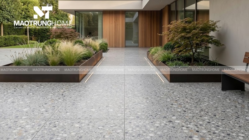 Mẫu gạch terrazzo mài bề mặt, thẩm mỹ cao (Mẫu 1)