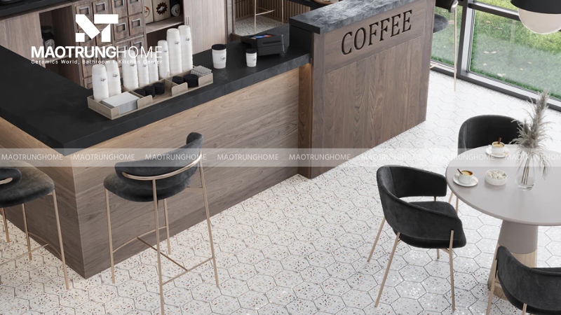 Gạch terrazzo cho quán cà phê, studio, shop nhỏ