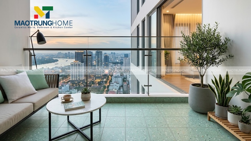 Gạch terrazzo cho ban công và logia (Mẫu 2)