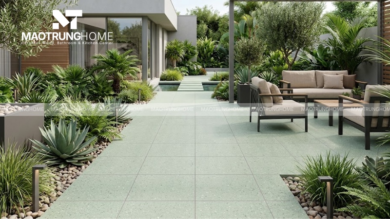 Gạch terrazzo cho sân vườn, lối đi và khu bán ngoài trời (Mẫu 4)