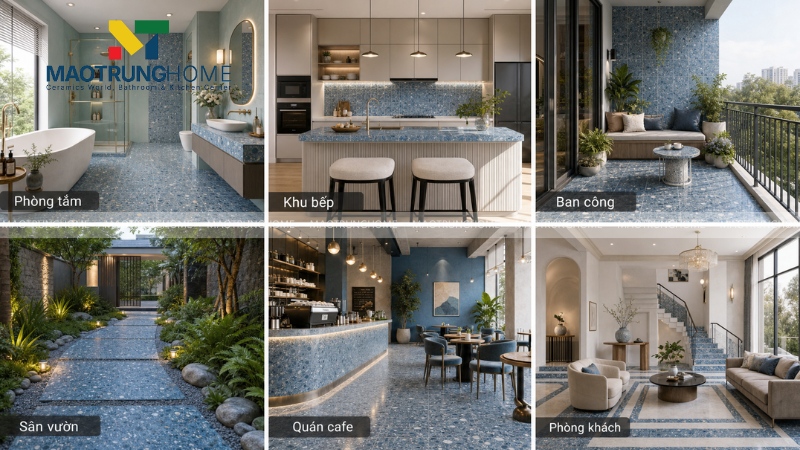 Chọn gạch terrazzo cho từng khu vực
